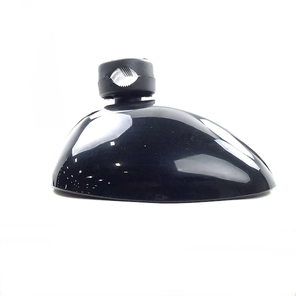 Retrac Aerodynamic 8in Black Plastic Convex Mirror Head Fits 3/4in to 1-1/4in Tube 610875 - main